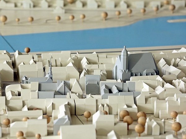 Miniatur der Pirnaer Altstadt im Stadtmodell