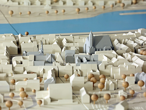 Miniatur der Pirnaer Altstadt im Stadtmodell