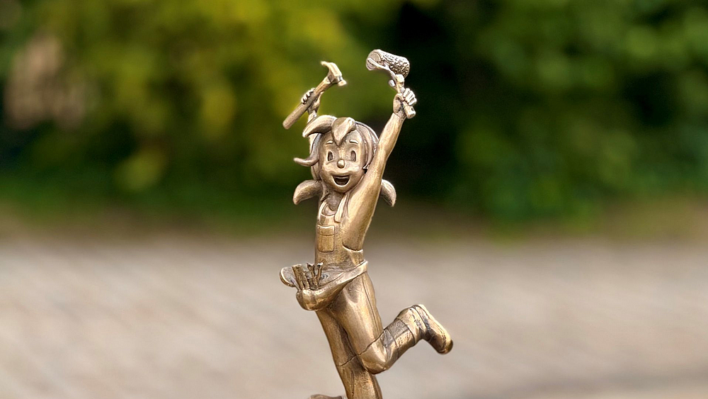 Bronze-Pine der kreishandwerkerschaft Südsachsen