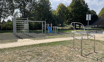 Fitnessgeräte Outdoor Spielplatz auf dem Sonnenstein