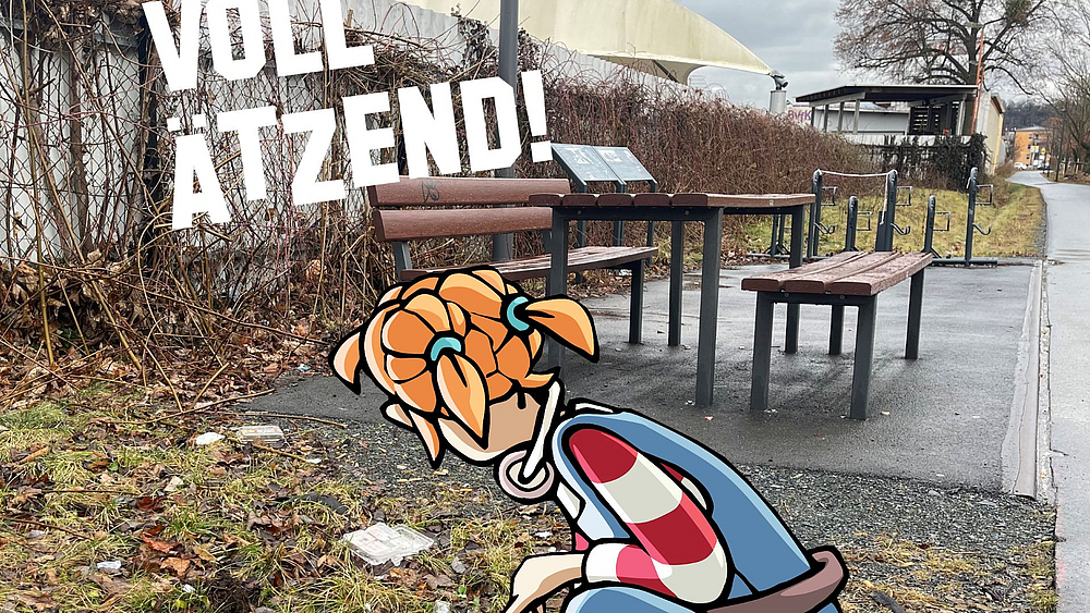 Pine ärgert sich über liegen gelassenen Müll