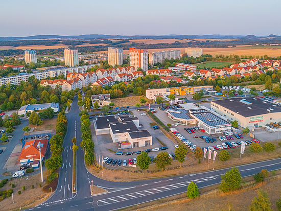 Pirna Sonnenstein Luftaufnahme