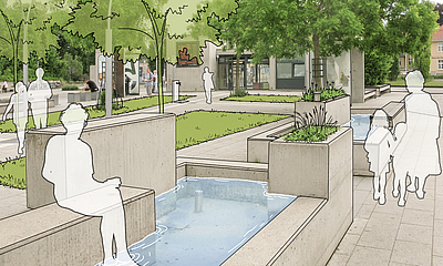 Begrünung ZOB Idee zur Bergrünung und Gestaltung des ZOB in Pirna