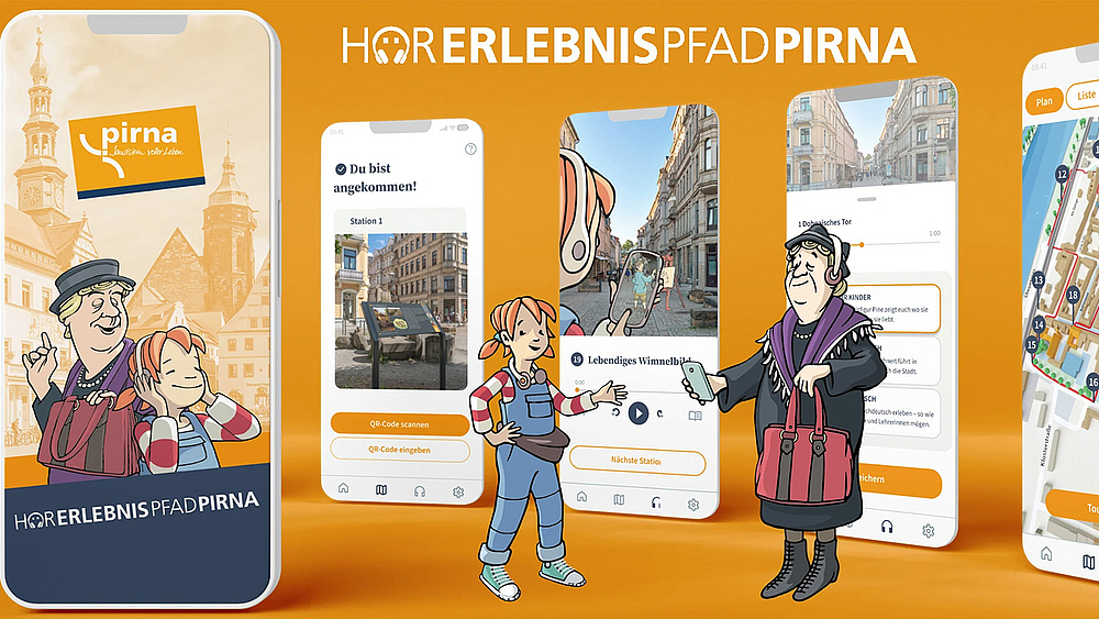 Startseite der Hörerlebnispfad-App