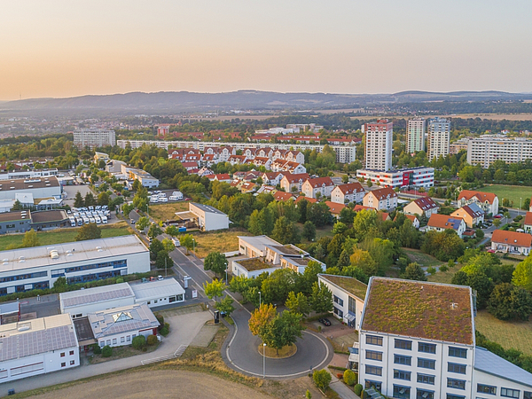 Luftbildaufnahme vom Stadtteil Sonnenstein