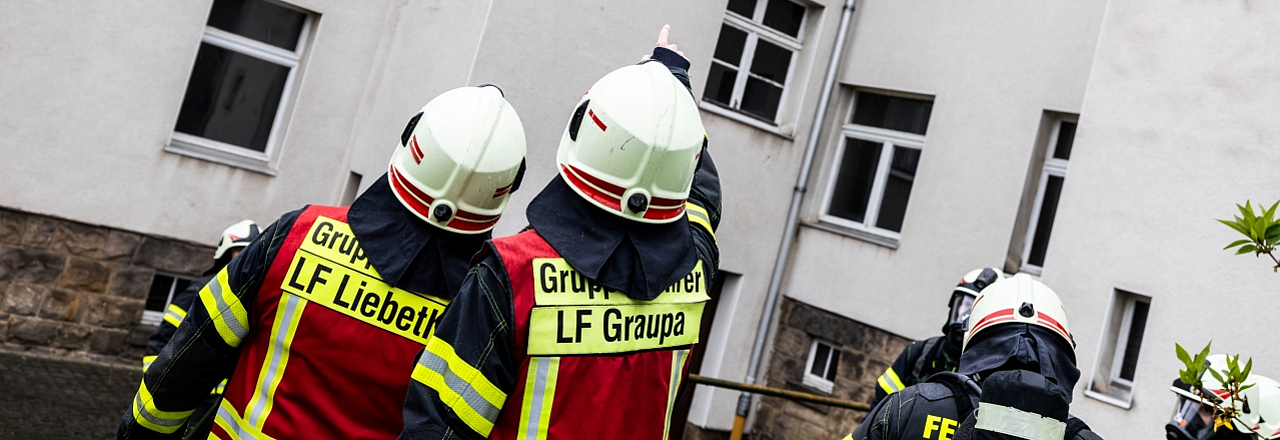 Übung der Freiwilligen Feuerwehr Pirna