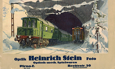 Werbebild, da früher auch mechanisches Spielzeug verkauft wurde