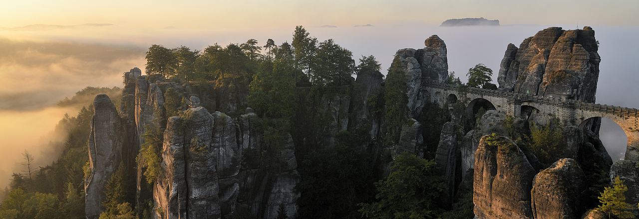 Die Basteibrücke in der Sächsischen Schweiz