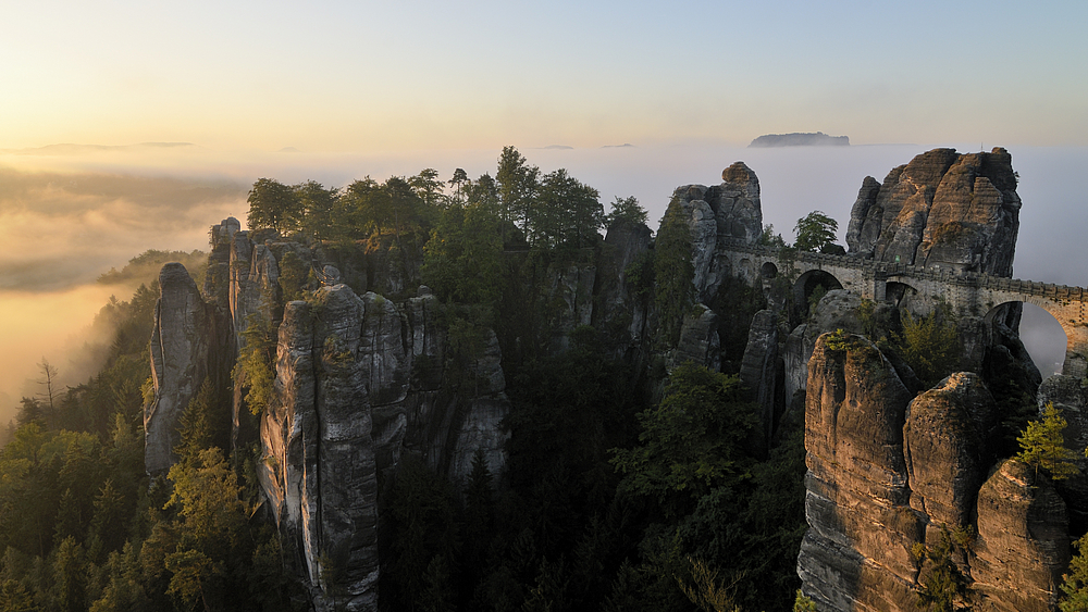 Die Basteibrücke in der Sächsischen Schweiz