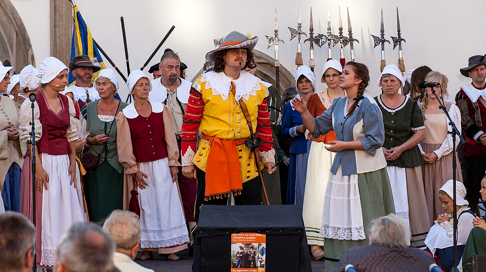 Die Bürger flehen General Banér