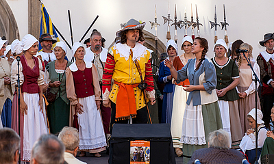 Die Bürger flehen General Banér