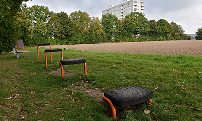 Sprungelelemte im Spielpark Sonnenstein 