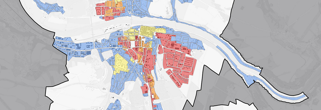 Karte der kommunalen Wärmeplanung Pirna