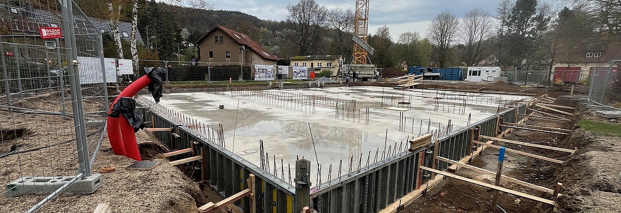 Grundplatte Turnhalle Neundorf