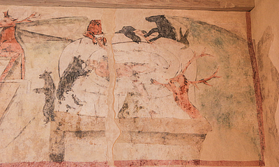 Wandgemälde im Marieneck