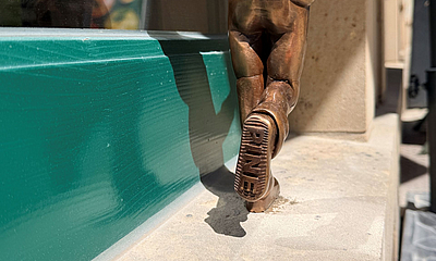 Schuhsohle mit "Pine"-Schriftzug von der vomFASS-Pine