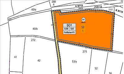 Vorentwurf B-Plan Nr. 103 „Sondergebiet PV-Freiflächenanlage an der Kiesgrube Bonnewitz“ Planzeichnung Vorentwurf B-Plan Nr. 103 „Sondergebiet PV-Freiflächenanlage an der Kiesgrube Bonnewitz“ der Stadt Pirna