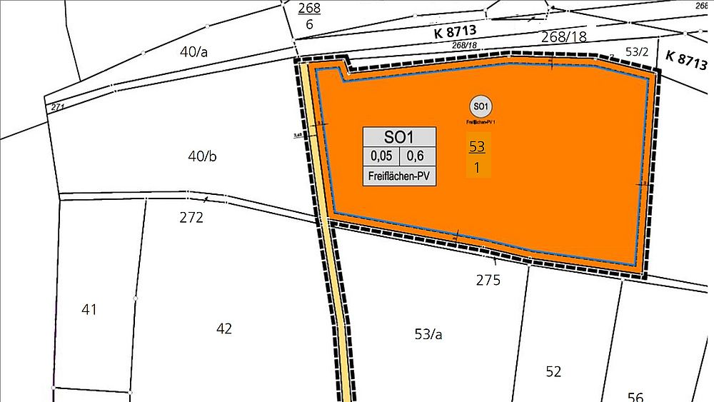 Vorentwurf B-Plan Nr. 103 „Sondergebiet PV-Freiflächenanlage an der Kiesgrube Bonnewitz“ Planzeichnung Vorentwurf B-Plan Nr. 103 „Sondergebiet PV-Freiflächenanlage an der Kiesgrube Bonnewitz“ der Stadt Pirna