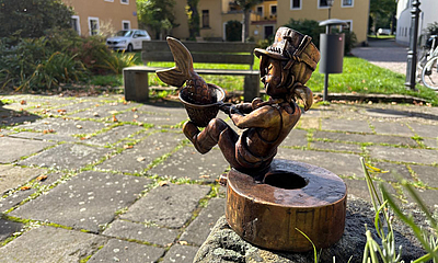 Pirnaer Knirps am Plan Blick Richtung Platz