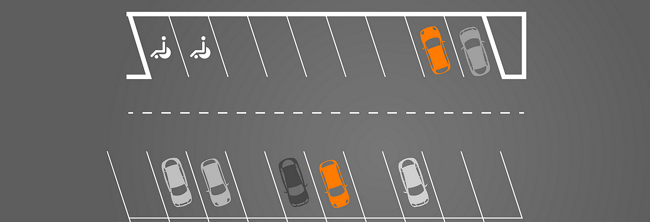 Grafik eines Parkplatzes