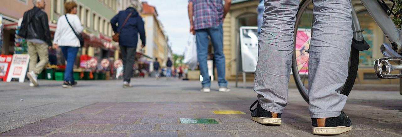 Fußgänger in der Fußgängerzone