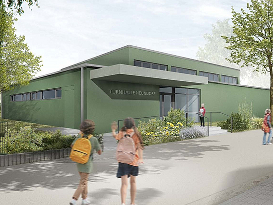 Visualisierung Turnhalle Neundorf