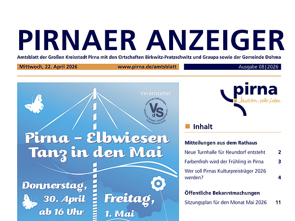 Pirnaer Anzeiger 08/26