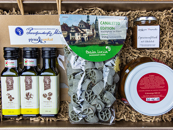 Pirna Unikat im Paket Geschenkbox mit Pirna Unikaten