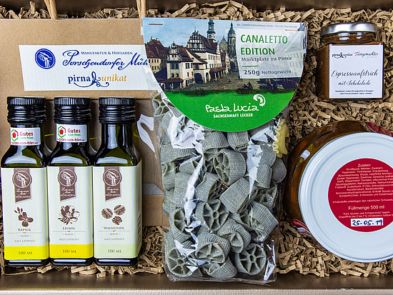Geschenkbox mit Pirna Unikaten