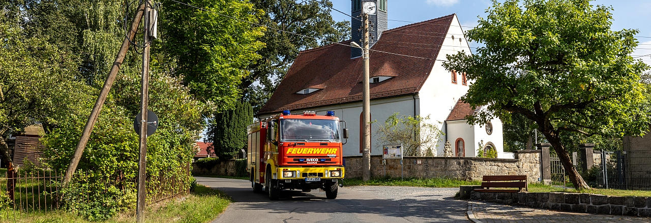 Fahrzeug der Ortsfeuerwehr Liebethal