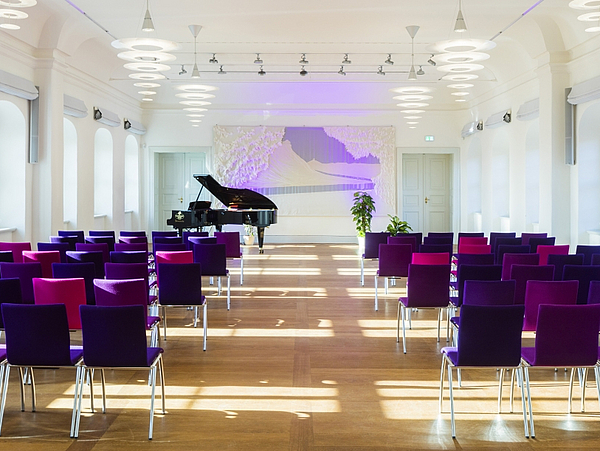 Festsaal des Jagdschlosses Graupa Saal im Obergeschoss des Museums