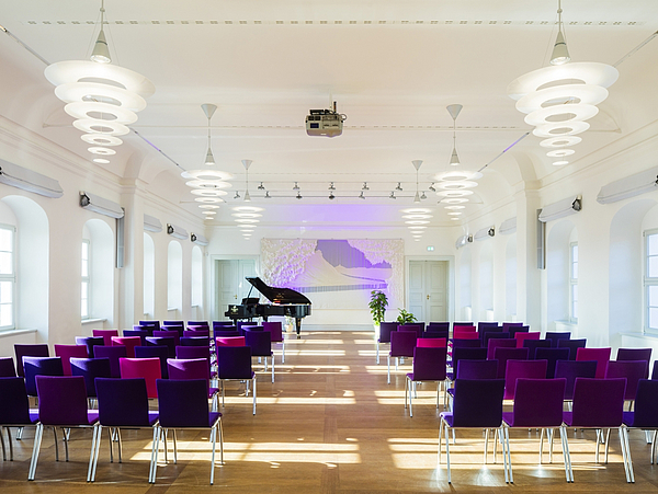 Festsaal des Jagdschlosses Graupa Saal im Obergeschoss des Museums