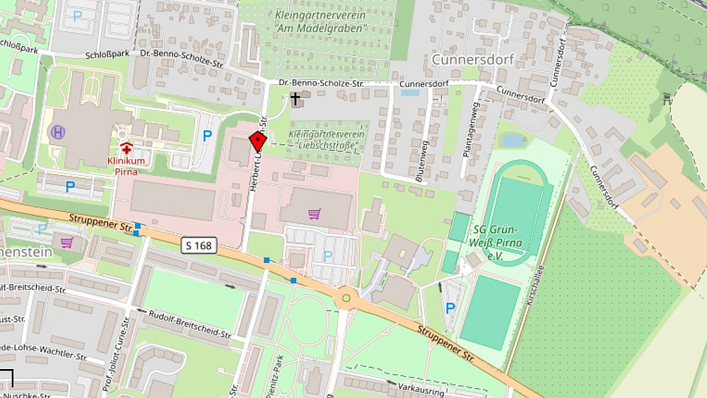 Straßensperrung auf dem Sonnenstein Herbert-Liebsch-Str. 2