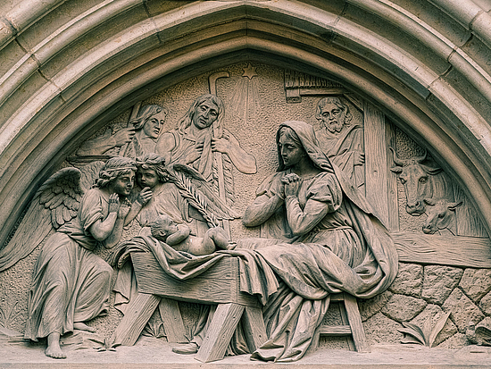 Detail der Marienkirche in Pirna