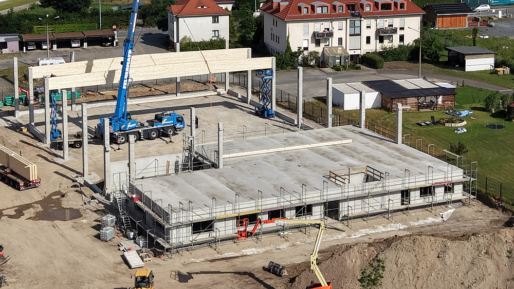 Bauhof Luftaufnahme