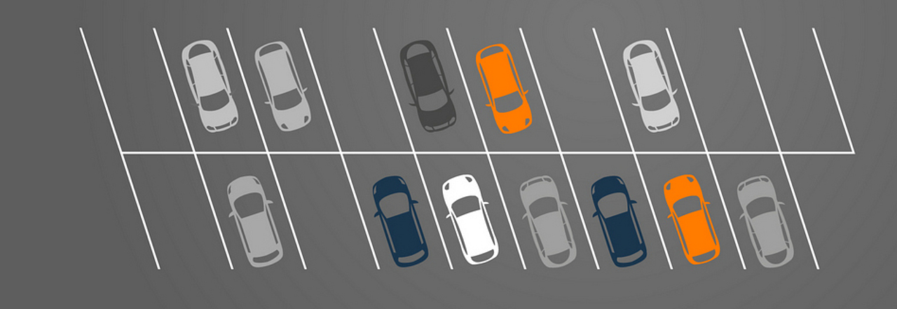 Grafik eines Parkplatzes