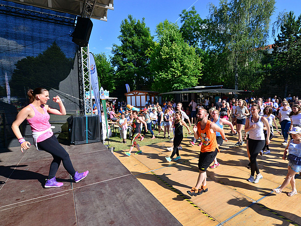 Zumba an der Elbe