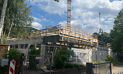 Turnhalle Neundorf Richtfest