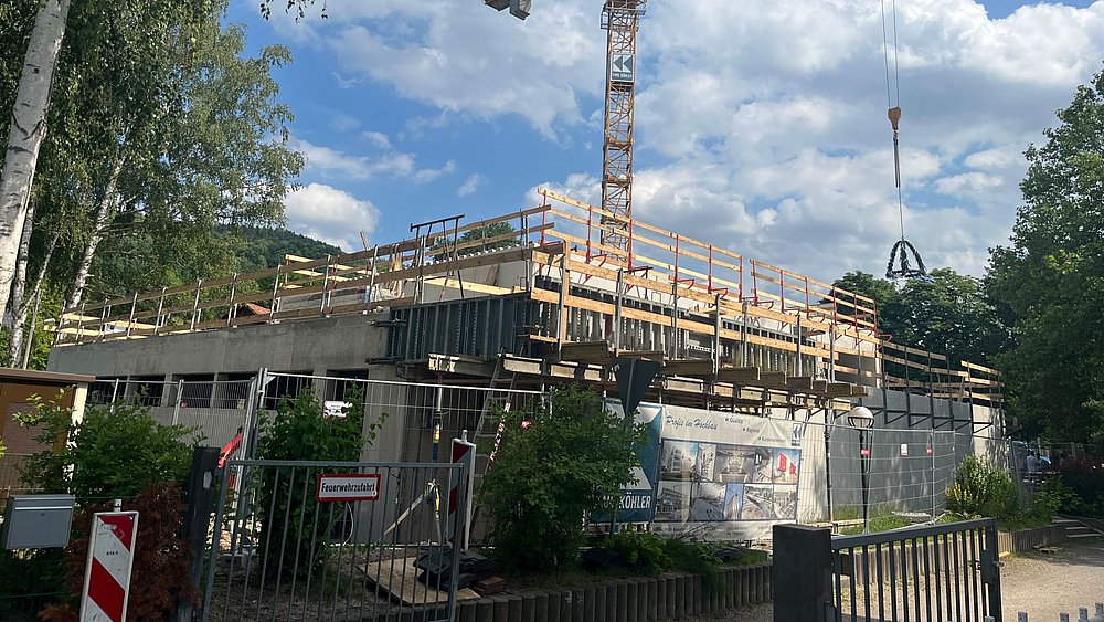 Turnhalle Neundorf Richtfest