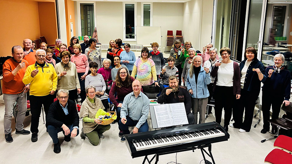 OB Lochner zum Überraschungsbesuch bei der Sigegemeinschaft Harmonie
