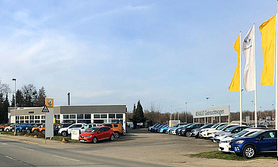 Frontansicht Autohaus Schulze Autohaus Schulze Standort in Pirna