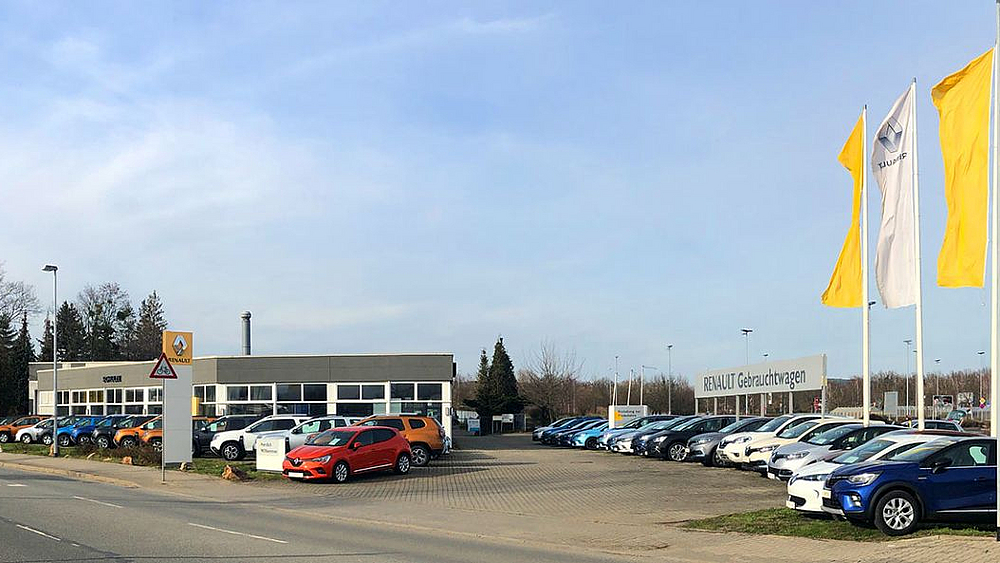 Frontansicht Autohaus Schulze Autohaus Schulze Standort in Pirna