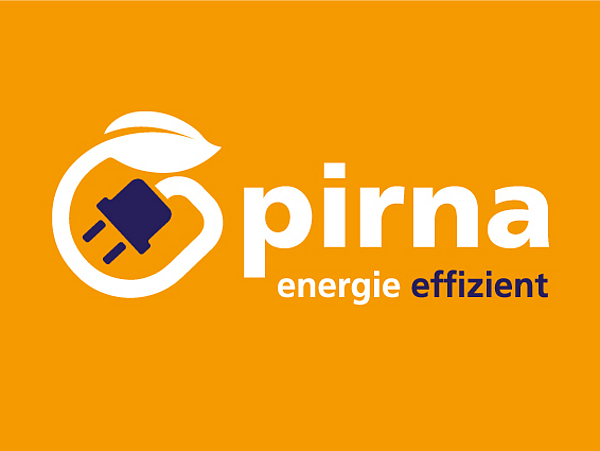 Pirnaer Energielogo Logo "pirna energie effizient"
