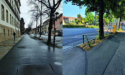 untere Breite Straße vor Projektumsetzung Breite Straße vor der Umsetzung des Projektes der Stadtgärten