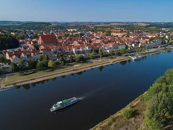 Luftaufnahme Pirna Elbe