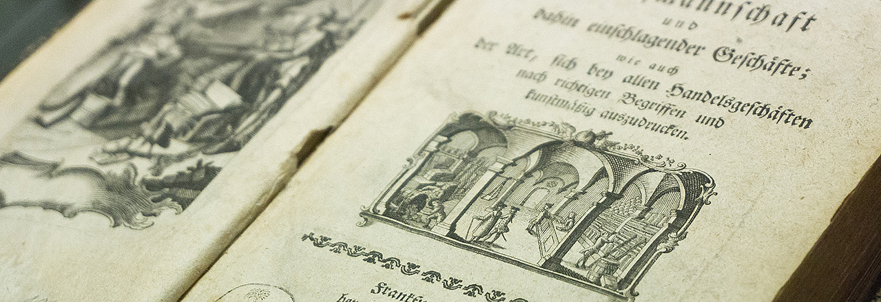 Antikes Buch in der Dauerausstellung