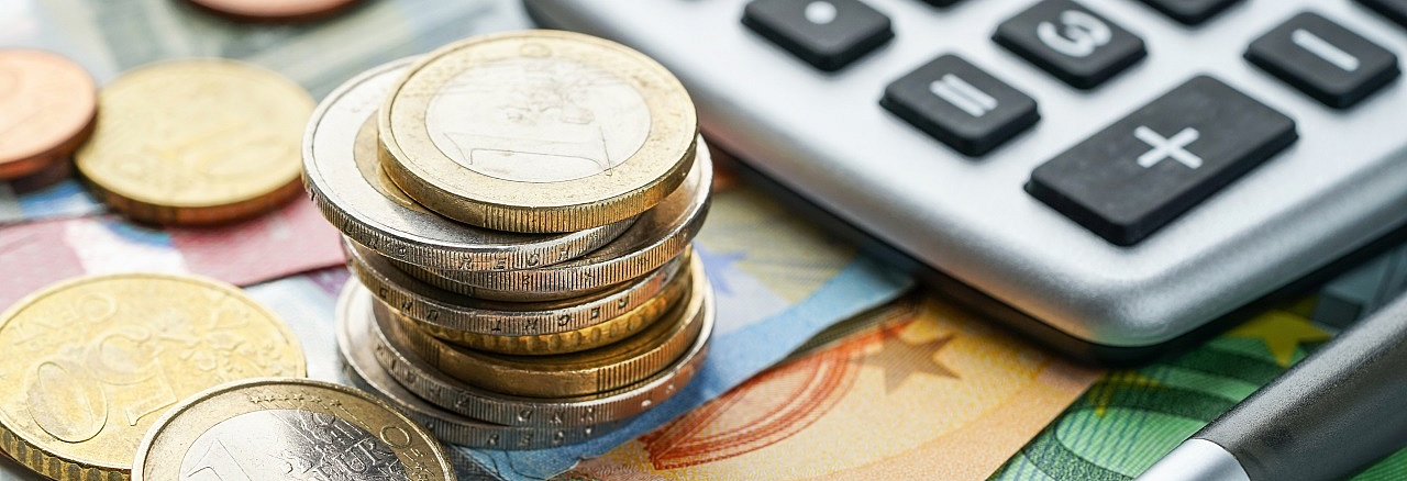 Geld und Taschenrechner