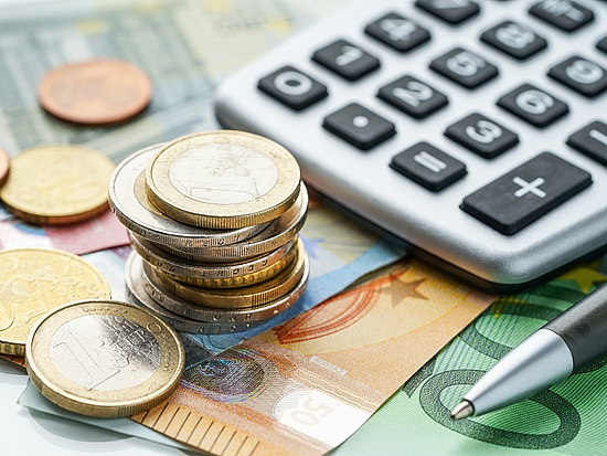 Geld und Taschenrechner