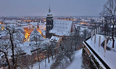 Pirna mit Schloss Sonnenstein