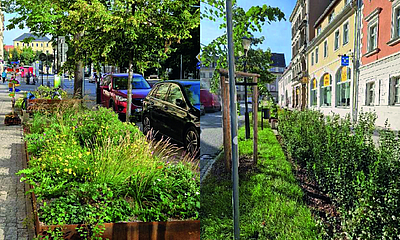 Obere Breite Straße NACH Projektumsetzung Obere Breite Straße NACH Projektumsetzung der Stadtgärten